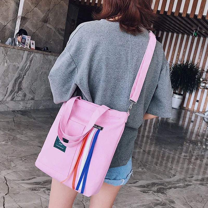 

WOMEN'S Bag 2019 Spring Summer Super Fire Korean-style Style Canvas WOMEN'S Messenger Bag Shoulder Bag/ Hand Bag Tote Bag