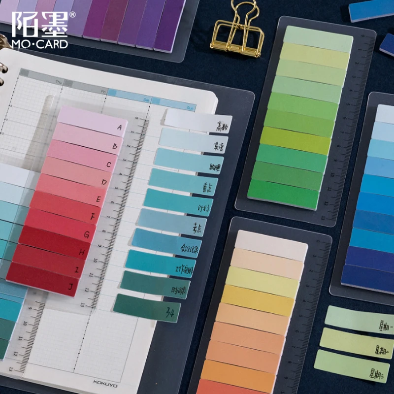 150 Sheets Rainbow Color Index Memo Pad Posted It Sticky Notes Paper Sticker Notepad Bookmark School Supplies Kawaii Stationery