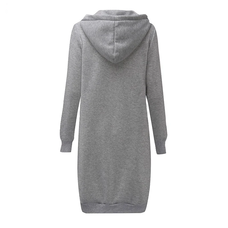 Новинка, женское длинное пальто размера плюс 5XL, осенне-зимняя куртка, Женское пальто, Ретро стиль, на молнии, с капюшоном, женская верхняя одежда, длинный пуловер, толстовки