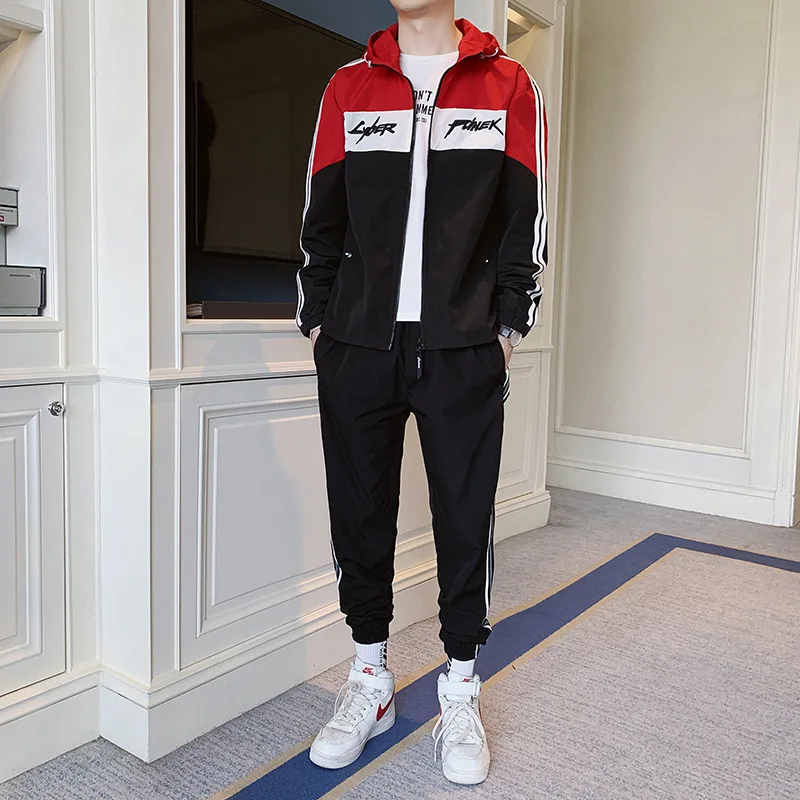 

MEN'S Suit New Style Autumn Casual Handsome a Set of Sports Clothing Korean-style Students Trend Two-Piece Clothes