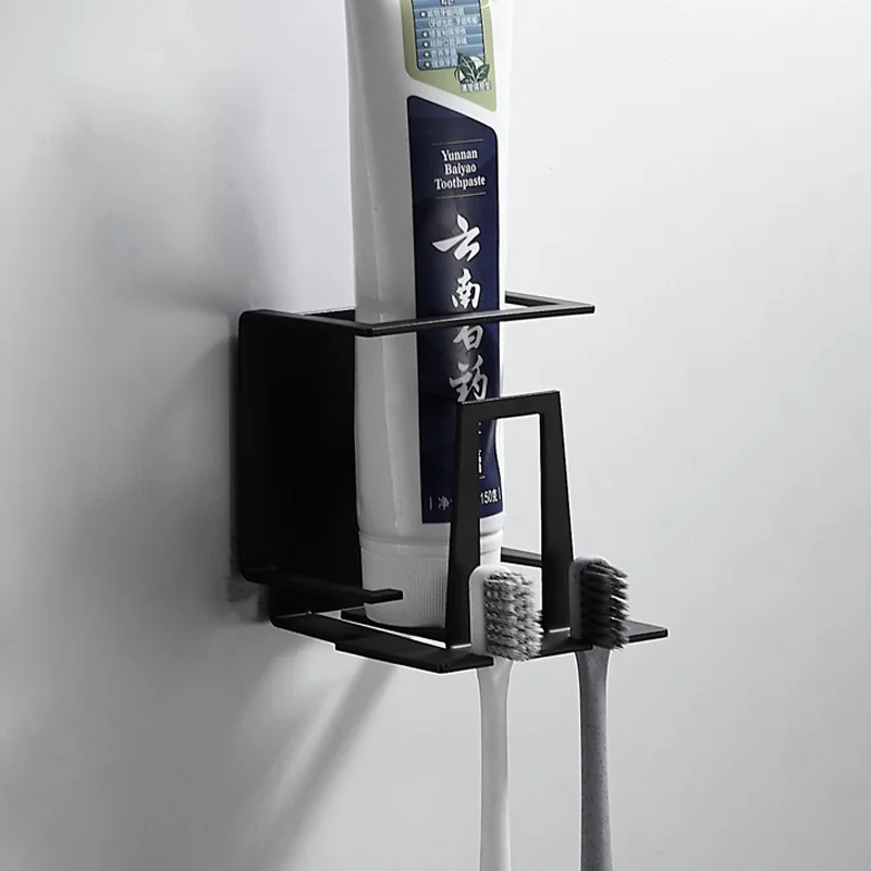 Аксессуары для ванной комнаты из нержавеющей стали 304 черный клейкий держатель