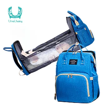 

Umau baby diaper bag bed ultifunctional Portable Diaper Bag Folding Baby Travel Backpack Baby Bed Large Capacity Nursing Bag