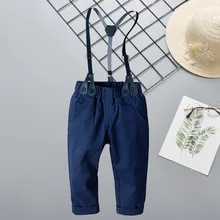 Коллекция года, Детские повседневные штаны хлопковые Стрейчевые штаны для маленьких детей, средний размер верхняя одежда из чистого хлопка для мальчиков на весну и осень, штаны