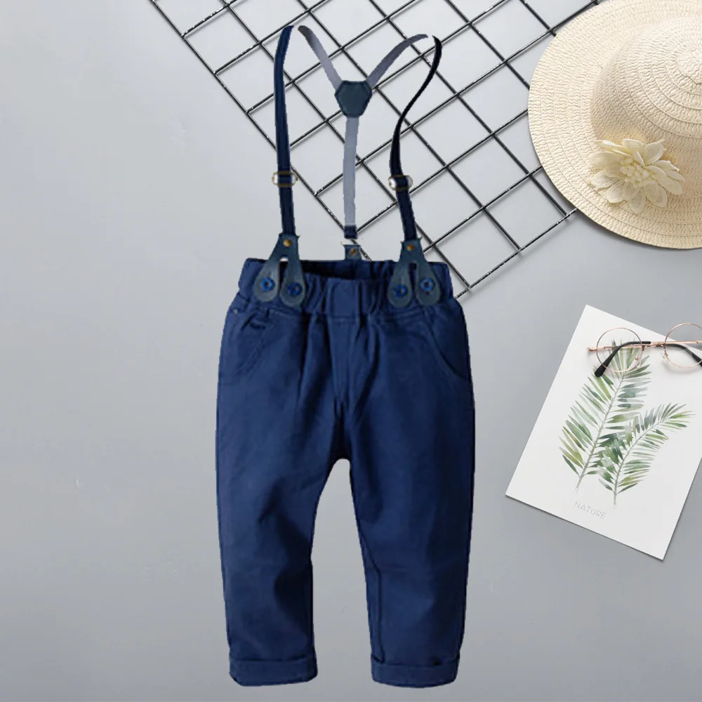 

2019 Children Casual Trousers Medium-small Baby Child Cotton Stretch Pants BOY'S Pure Cotton Spring And Autumn Outer Wear Pants