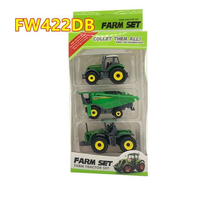 All Farm Tractor Set Great Play Collection Toy,Diecast Metal Vehicle Car Model with Plastic Part,Crop Cutter Sprayer Power Plant FW422DB-STP
