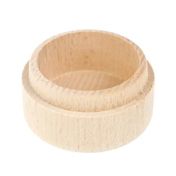 

Small Round Wooden Storage Box Handmade Jewelry Crafts Case Vintage Decorative Natural Craft Jewelry Box