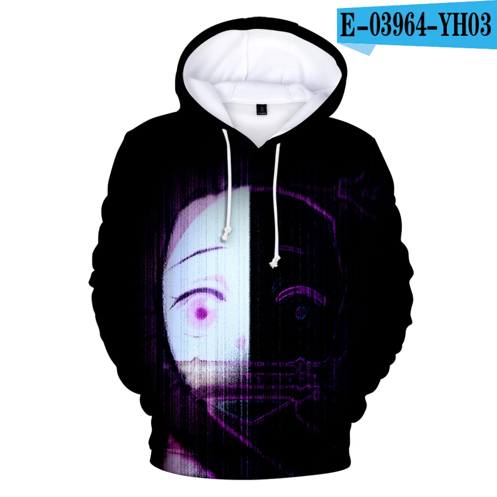 As Picture Demon Slayer Kimetsu No Yaiba толстовки для мужчин/женщин толстовка модный тренд Стиль 3D крутой мужской зимний крутой худи демон Кепка пальто - Color: As Picture