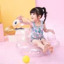 Swimming Pool Aid Floating Transparent 0-4 Swim Safety Ring Water Duck Circle for Inflatable Children Years Cartoon Seat Ring Ri