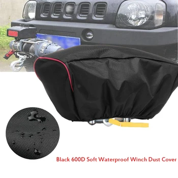

Universal 22" Thick Soft Winch Dust Capstan Cover Driver Recovery 8000-17500 lbs Waterproof Caravan Towing Hitch Cover Protector