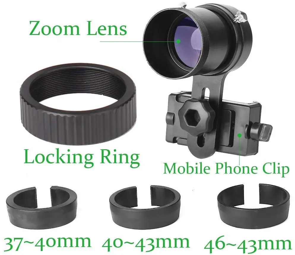  Rifle Scope Smartphone Mounting System- Smart Shoot Scope Mount Adapter for Gun Scope Airgun Scope 