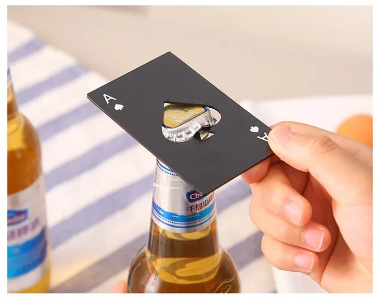 Кухонный Ace Spade Ace из нержавеющей стали, открывалка для бутылок пива, захват, кухонная Крышка для вина, Скручивающиеся гаджеты и инструменты, кухонный гаджет