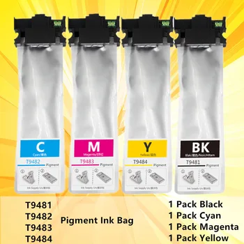 

T9481 XL T9481XL T9481-T9484 Pigment Ink Bag With Chip For Epson WorkForce Pro WF-C5290 WF-C5790 WF-C5210 WF-C5710 Printer