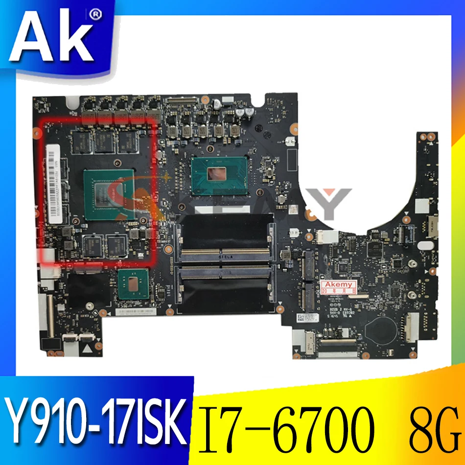 Применимо к Y910-17ISK ноутбук материнская плата I7-6700 8G FRU 5B20M56058 5B20M56032 | Компьютеры и
