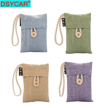

DSYCAR 1Pcs /102g Air Purifying Bag Bamboo Activated Charcoal Air Fresheners Deodorizer Odor Neutralizer Bags for Fridge Cars
