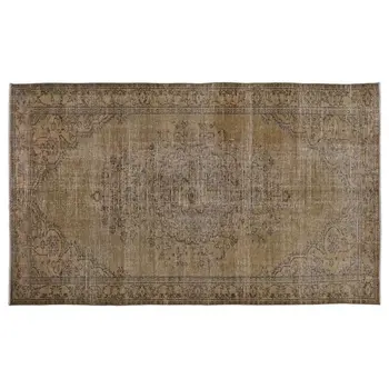 

Handmade Brown Vintage Overdyed Turkish Area Rug 167x282 Cm-5'6''X9'3''