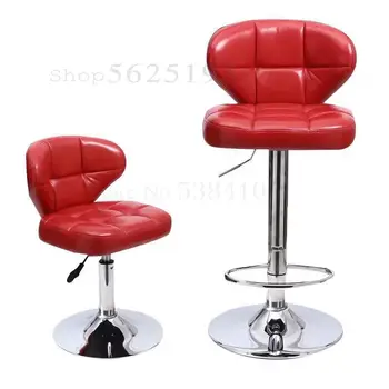 

Bar Chair Creative Modern Simple Lift Chair Domestic Backrest Nordic Bar Mobile Shop Front Desk High Stool