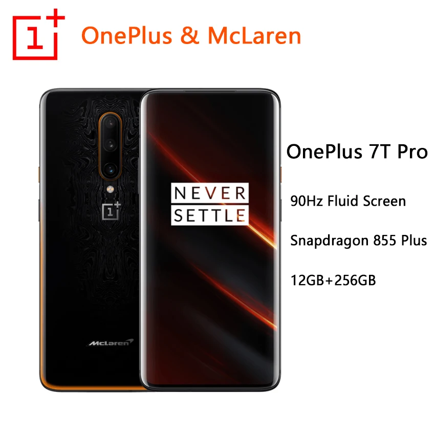 Глобальная ПЗУ OnePlus 7T Pro mlaren Edition Смартфон Snapdragon 855 Plus 6,67 ''жидкий AMOLED экран 90 Гц камера 48 МП