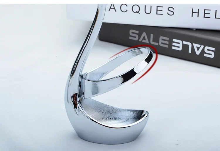 Zinc Alloy Creative Swan Base Dessert Tableware Fruit Fork Sign Placed Decoration bai jian pin Customizable
