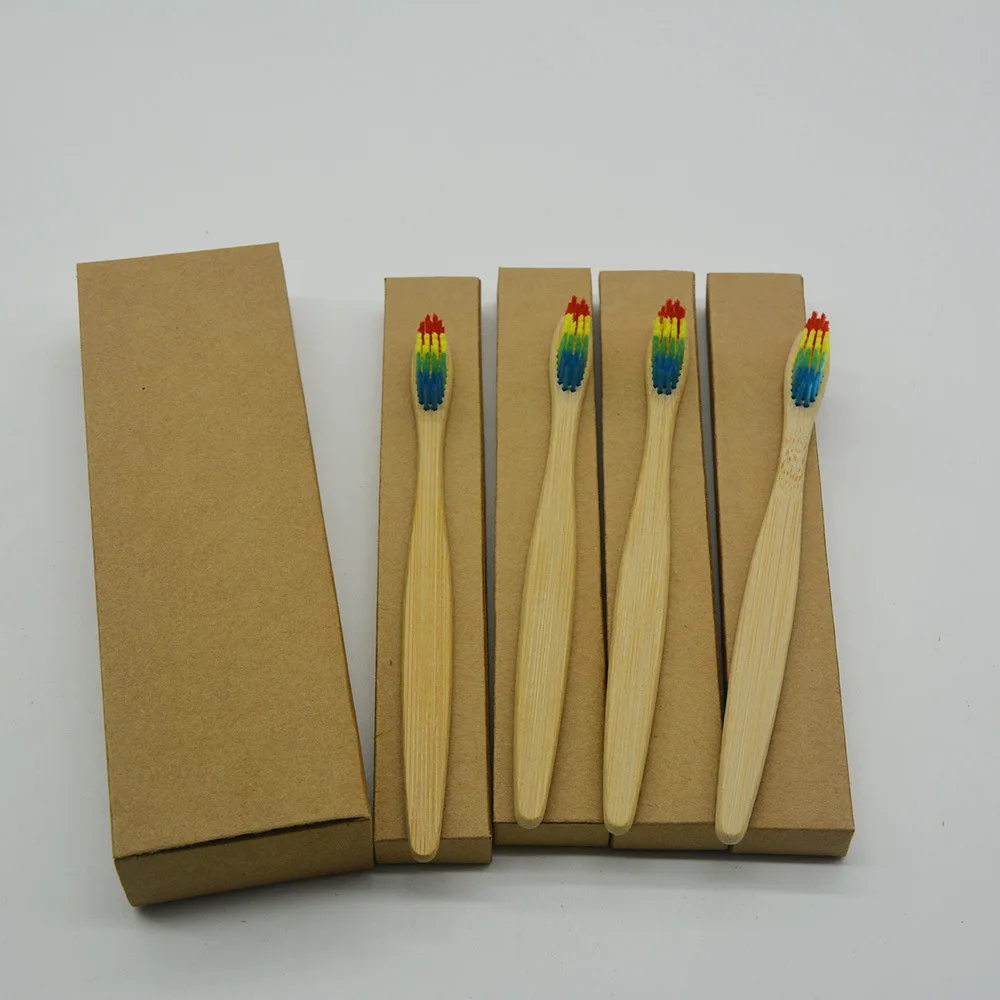 

Ecology Bamboo Toothbrush 4 in One Packaging Customizable Logo, Printing Carton