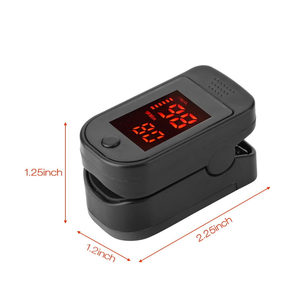 Пальцевой Пульсоксиметр светодиодный цифровой дисплей для измерения частоты пульса насыщения крови кислородом мониторинг дома забота о здоровье