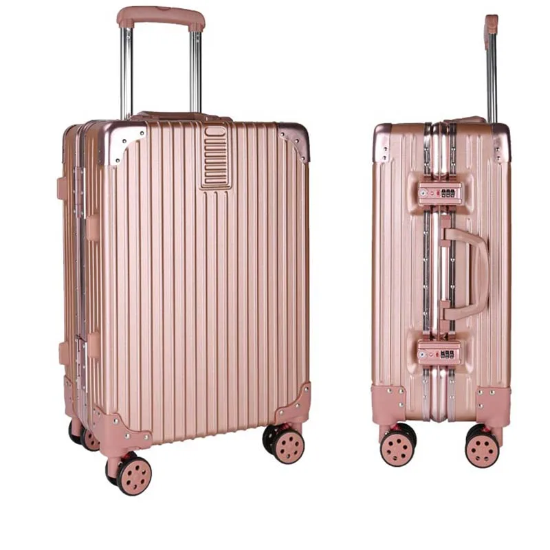 

TSA Customs Lock Aluminum Frame Trolley Case Compression and Drop-proof Business Luggage Universal Wheel Student Luggage