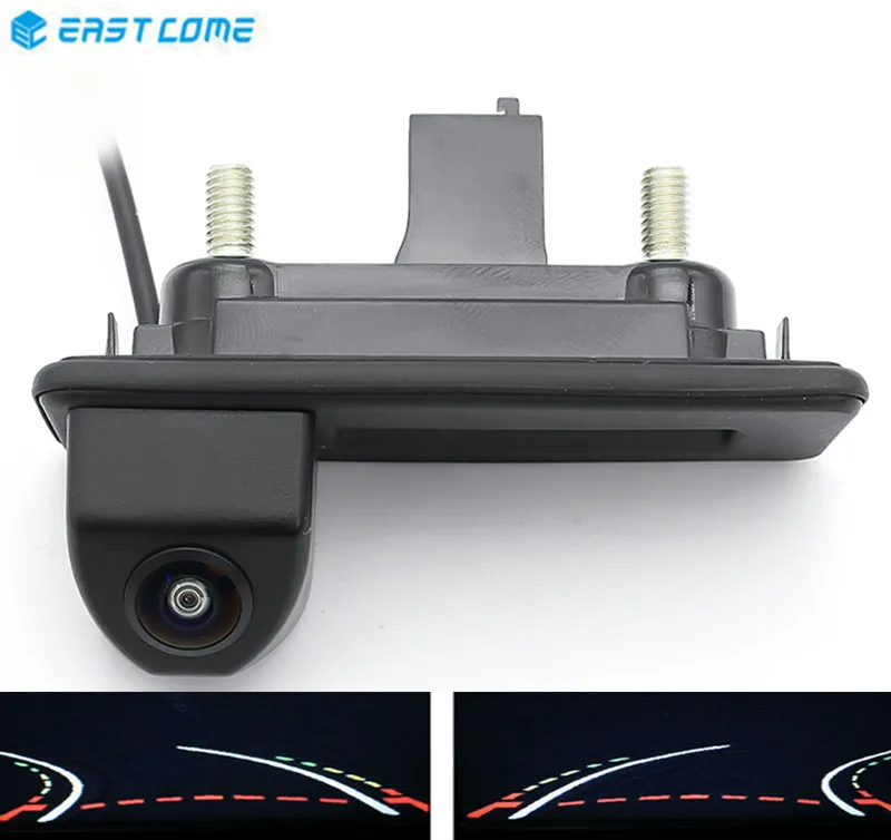 

1080P Trajectory Tracks Trunk Handle Car Rear view Camera For Volkswagen Skoda Fabia Octavia Yeti RoomsterAudi A1 A3 Rear Camera