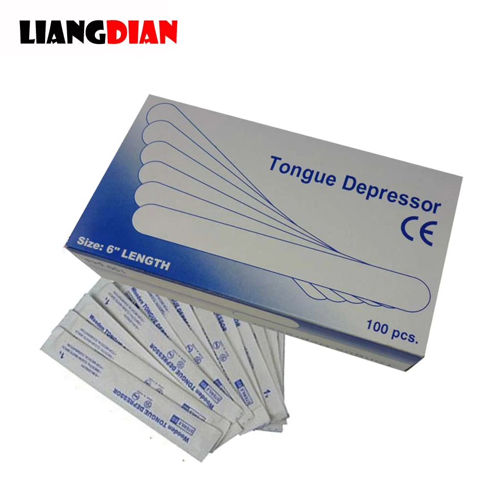 

100pcs/lot 6 Inch Disposable Wooden Bamboo Waxing Wax Spatula Mask Sticks Medical Tongue Depressor For Tatoo Beauty Makeup