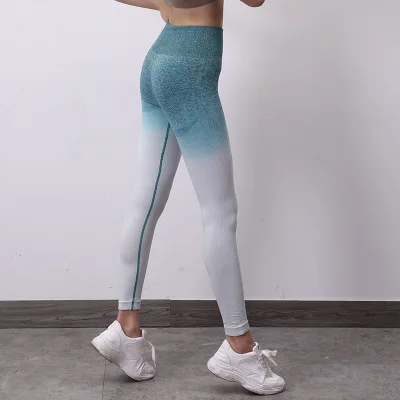 

Energy Seamless Yoga Pants Women High Waist Stitching Hollow Sport Pants Female Running Training Trousers Fitness Gym Leggings