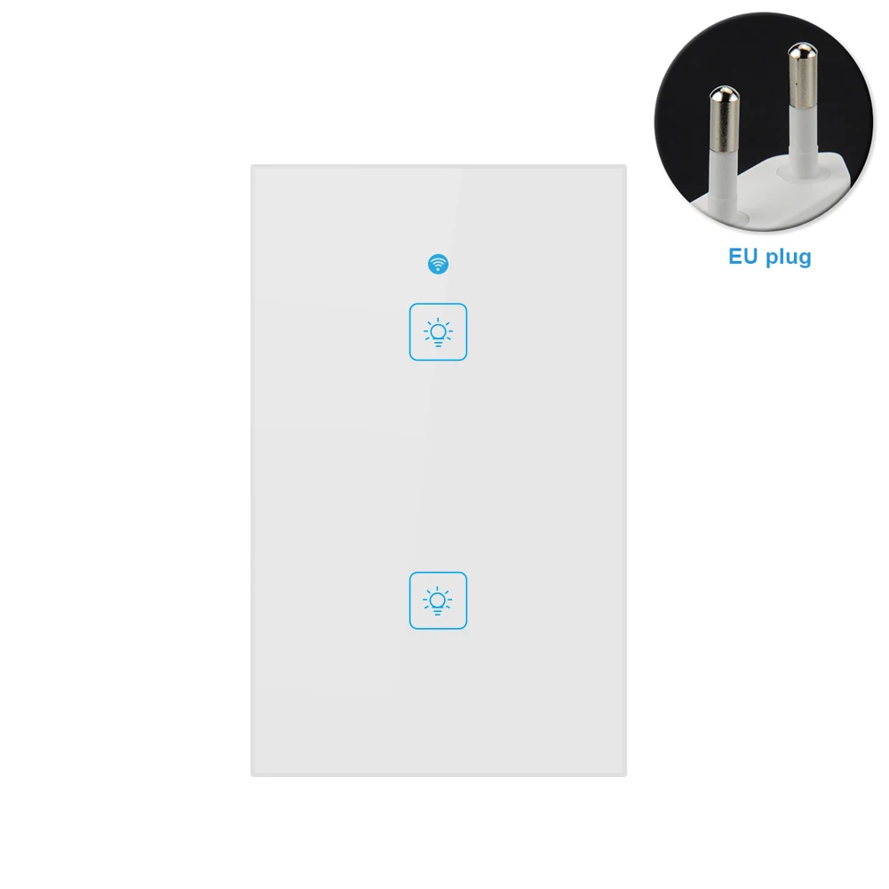 

Home Smart Simple Bedroom Voice Control WiFi Touch Phone Wall Switch Panel Timing 1 2 3 Gang Modern Accessories Easy Install