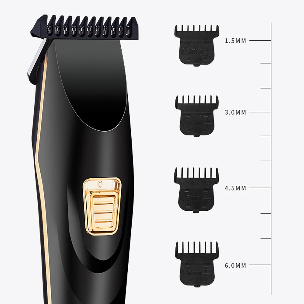 Профессиональная машинка для стрижки волос 0,1 мм лезвие usb зарядка мощный электрический триммер для волос Домашний парикмахерский инструмент для стрижки головы бритва машина