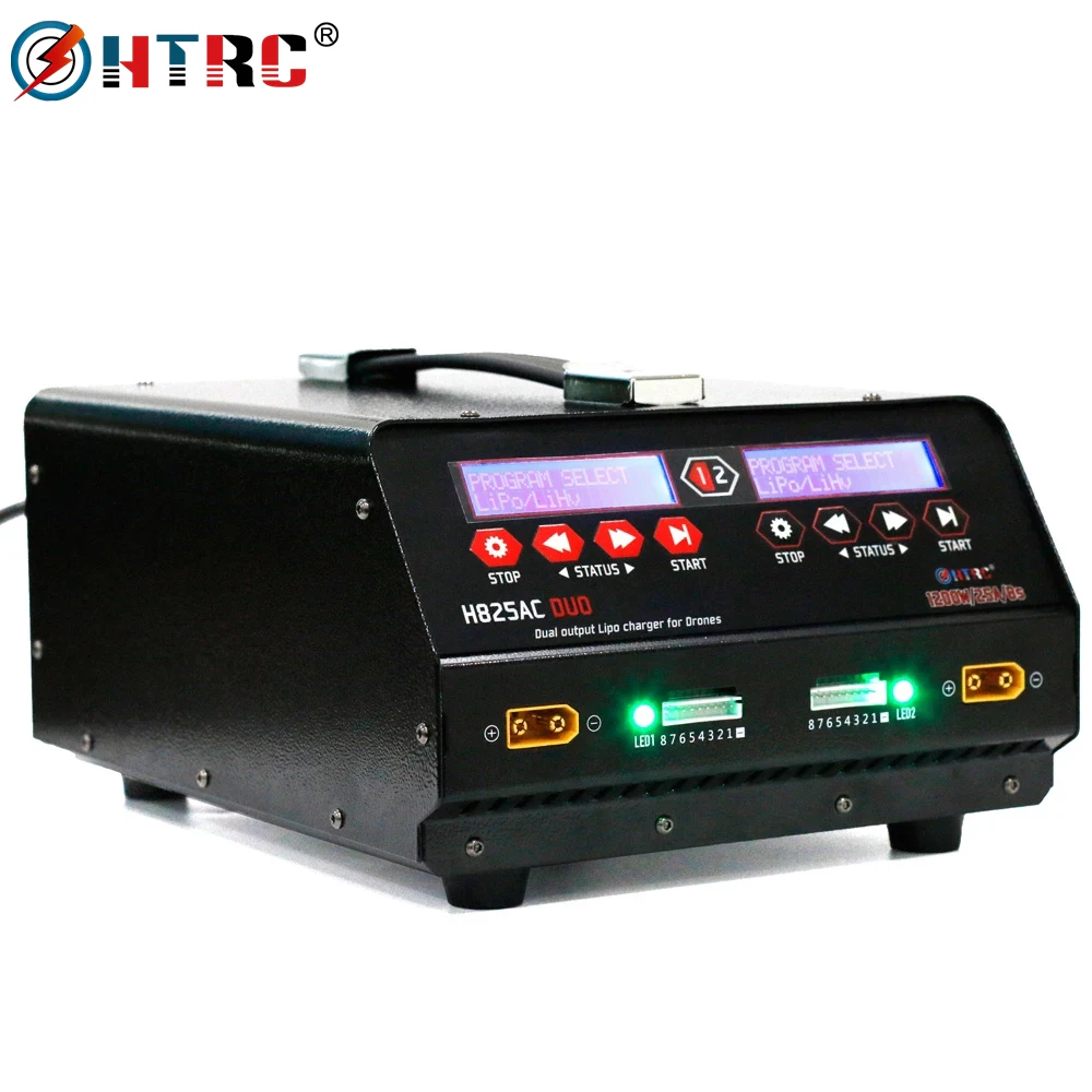 HTRC 1200 Вт двойной порт Аккумулятор для беспилотника балансирующее зарядное