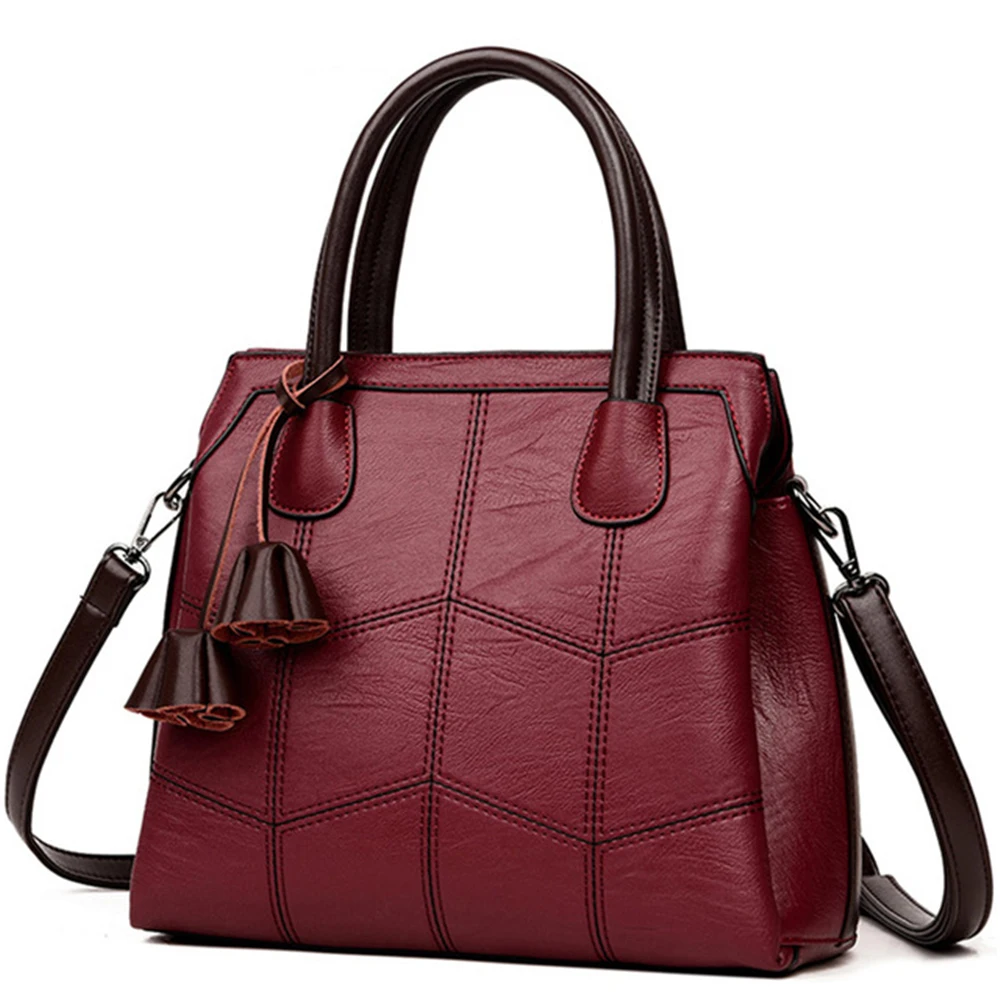 Популярные Роскошные сумки из натуральной кожи, женские дизайнерские сумки высокого качества, повседневная сумка-тоут, женская сумка через плечо, женская сумка