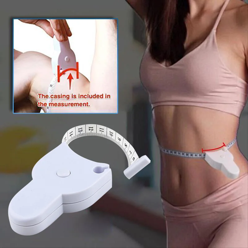 Automatic Telescopic Tape Measure Self-Tightening Retractable Measuring Tape  for Body Waist Tape Measure For Body Fat Caliper