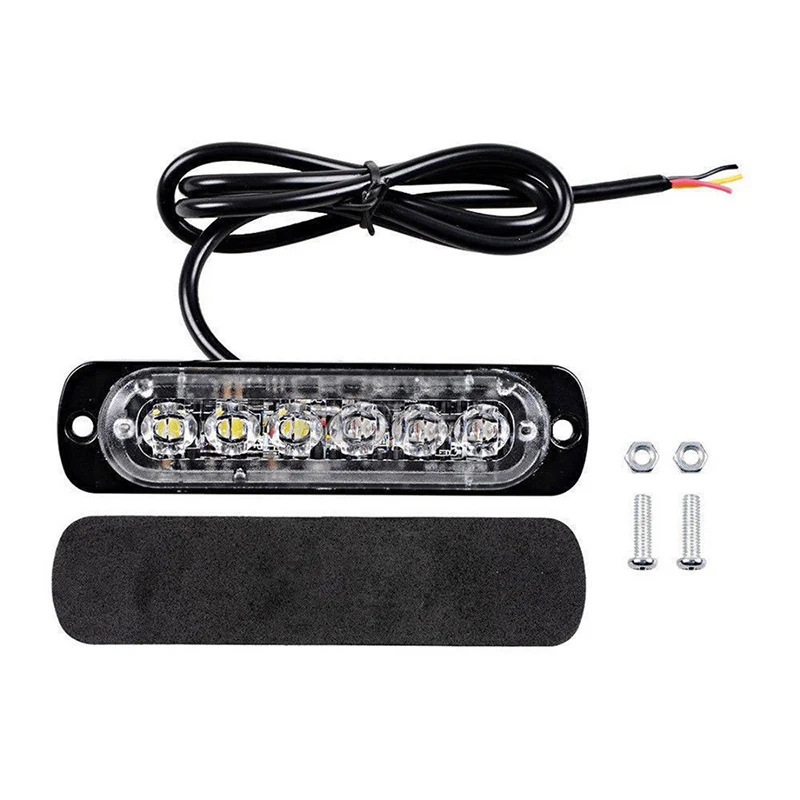DC 12 V-24 V огни 113*28,2*9,6 мм Автомобильный энергосберегающий мигающий водонепроницаемый алюминиевый сплав Auot 6LED