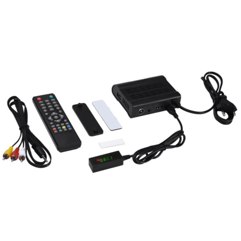 DVB-T2 HD 1080P Digital TV Receiver Set Top Box Smart WiFi HD Media Player Set-top Box EU Plug +Remote Control