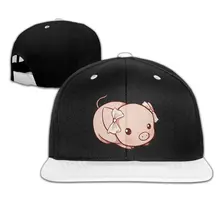 Милая мультяшная свинья унисекс Регулируемая Хип-хоп бейсболка Snapback спортивная шляпа