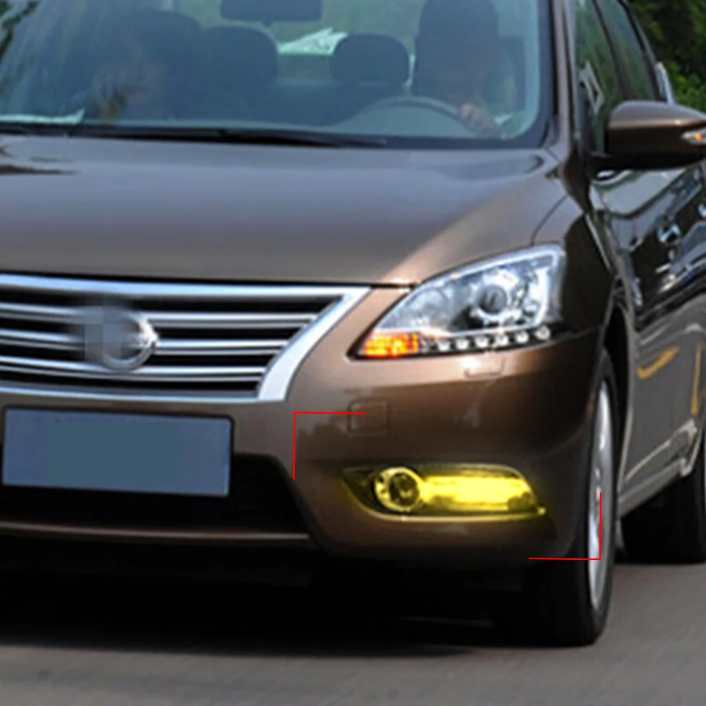 Автомобильная проблесковая 2 шт. для Nissan sentra Sylphy 2012 2013 2014 2015 светодиодный DRL