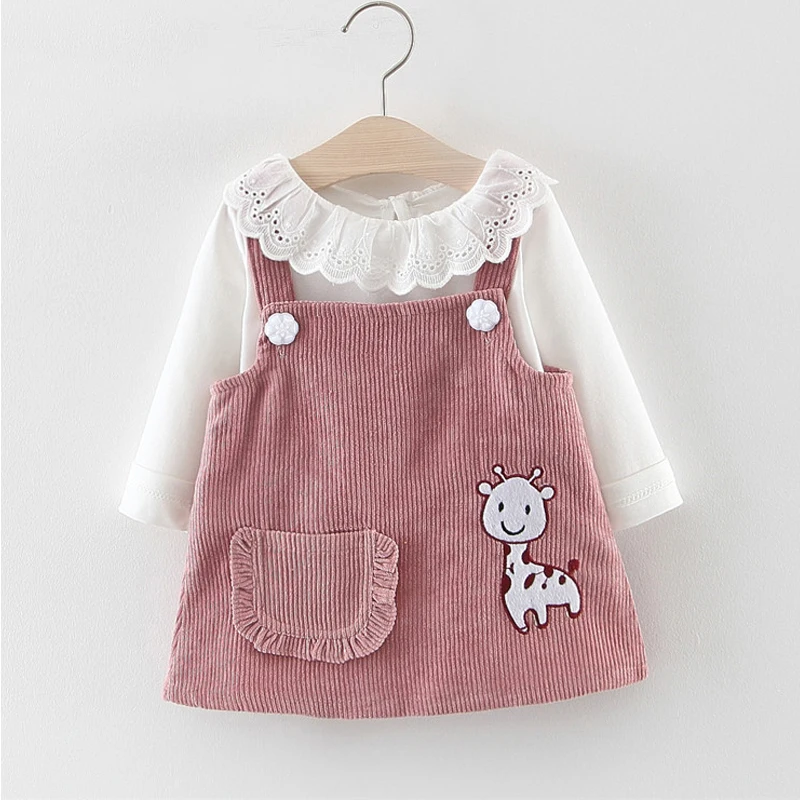 New Baby Clothes 2022 Summer Children's Pink Sling Christmas Dress Cute