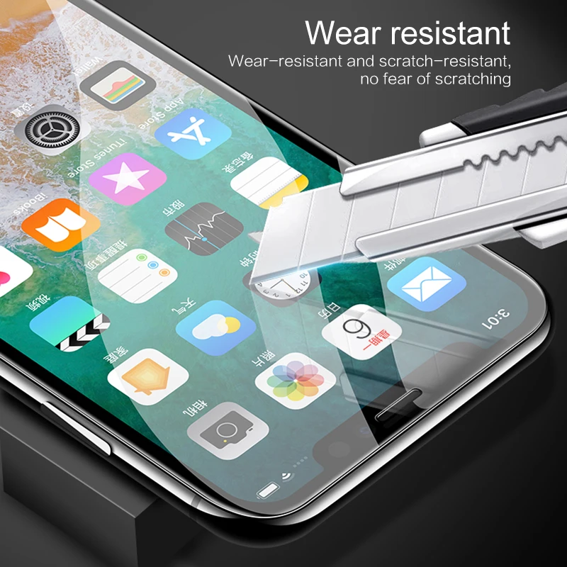

Scratch-Proof Full Cover Tempered Glass Film forIphone11, Iphone11pro, Iphone11 pro Max Ultra thin