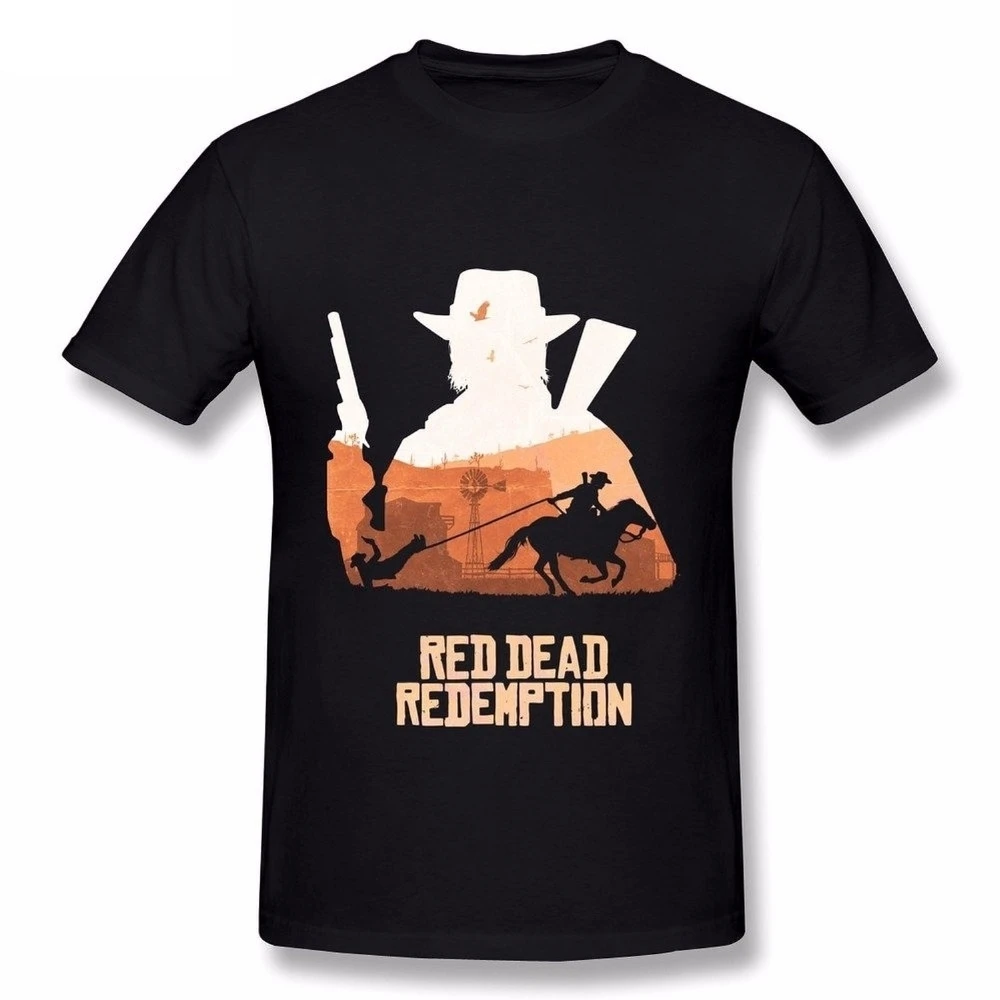 

Shirts With Designs O-Neck Short Sleeve Cool Best Red Dead Redemption John Marston Men's T-Shirt Casual Shirts For Men sbz3498