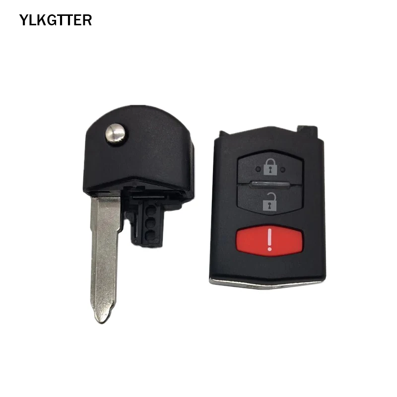 YLKGTTER 2+ 1/3 кнопки ключи для Mazda 3, 5, 6, RX-8 CX-7 CX-9 высокое качество с удерживающий ключ костюм для одинаковый вид ключ чехол