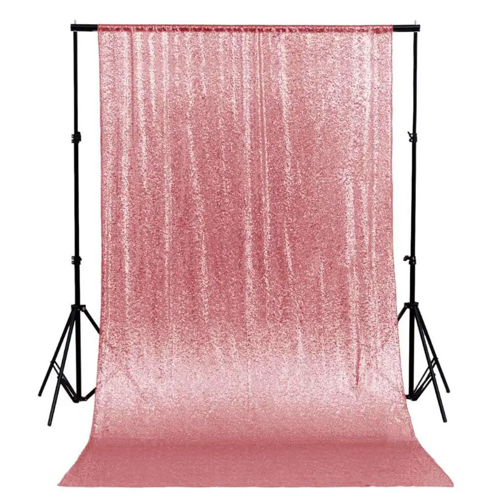Pink Gold Shinybeauty ткань фон Золотой сценическое украшение свадебный фон занавески вечерние настенные Decor-M190730 - Цвет: Pink Gold