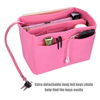 

Multi-function Storage Bag Household Felt Finishing Bag Home Storage Organizer Portable Travel Tote Bag Detachable