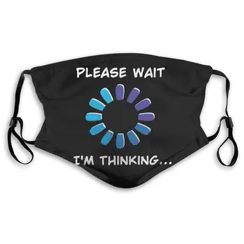 

I Am Thinking Unisex Anti-Pollution Mask Dust Mask with Filter Mask Black