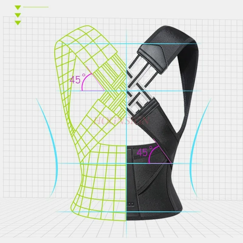 Поясничное тяговое устройство для коррекции горбуна для детей, студентов, коррекции осанки сидя, прямой корректор спины, артефакт позвоночника