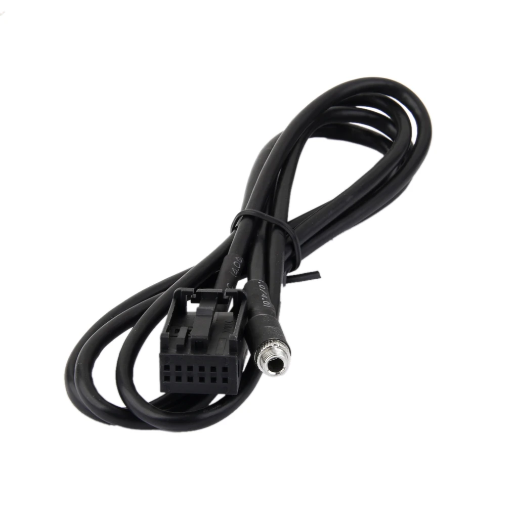 3.5mm Female Jack Car USB Aux-in Adapter Cable For BMW Z4 E85 X3 E83 Black
