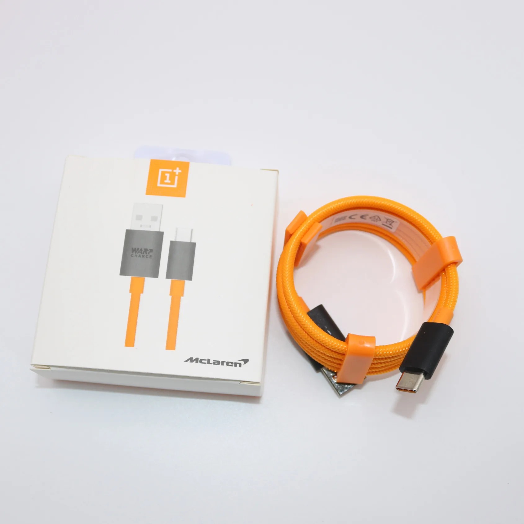 with package Оригинально защитное стекло iPhone 7 Plus 6 6 комплектов/партия, 5t 5 3t 3 Mclaren кабель Тип usb C warp зарядки Быстрая зарядка USB-C Oneplus6T шнур 1m 5v 4a - Цвет: with package
