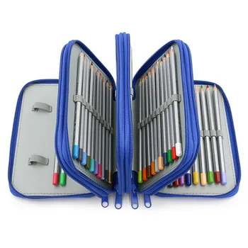 

Art storage pen curtain 72 hole sketch color pencil storage pen bag storage pen bag porous pencil case cosmetic organizer