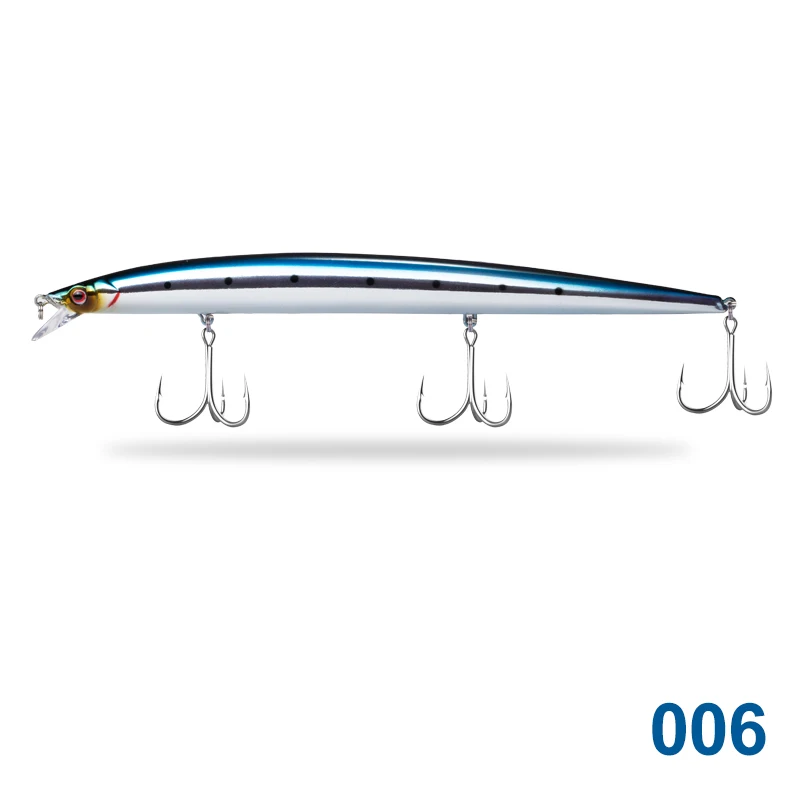 Hunthouse Рыбалка wobber тонкие облегающие гольян приманки жесткие приманки прилив swimbait приманки Щука 210 мм опускается на дно окунь Щука musky - Цвет: 006