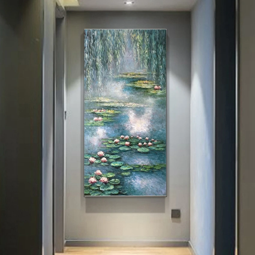 

Large Size Copy Lotue Famous Oil Paintings High Quality Abstract Art On Canvas Restaurant Wall Decoration Unframed Hot Sale